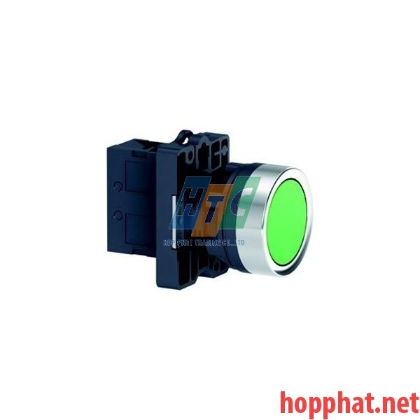 Nút nhấn thả Ø22, N/O, không ký hiệu, màu xanh lá - XA2EA31